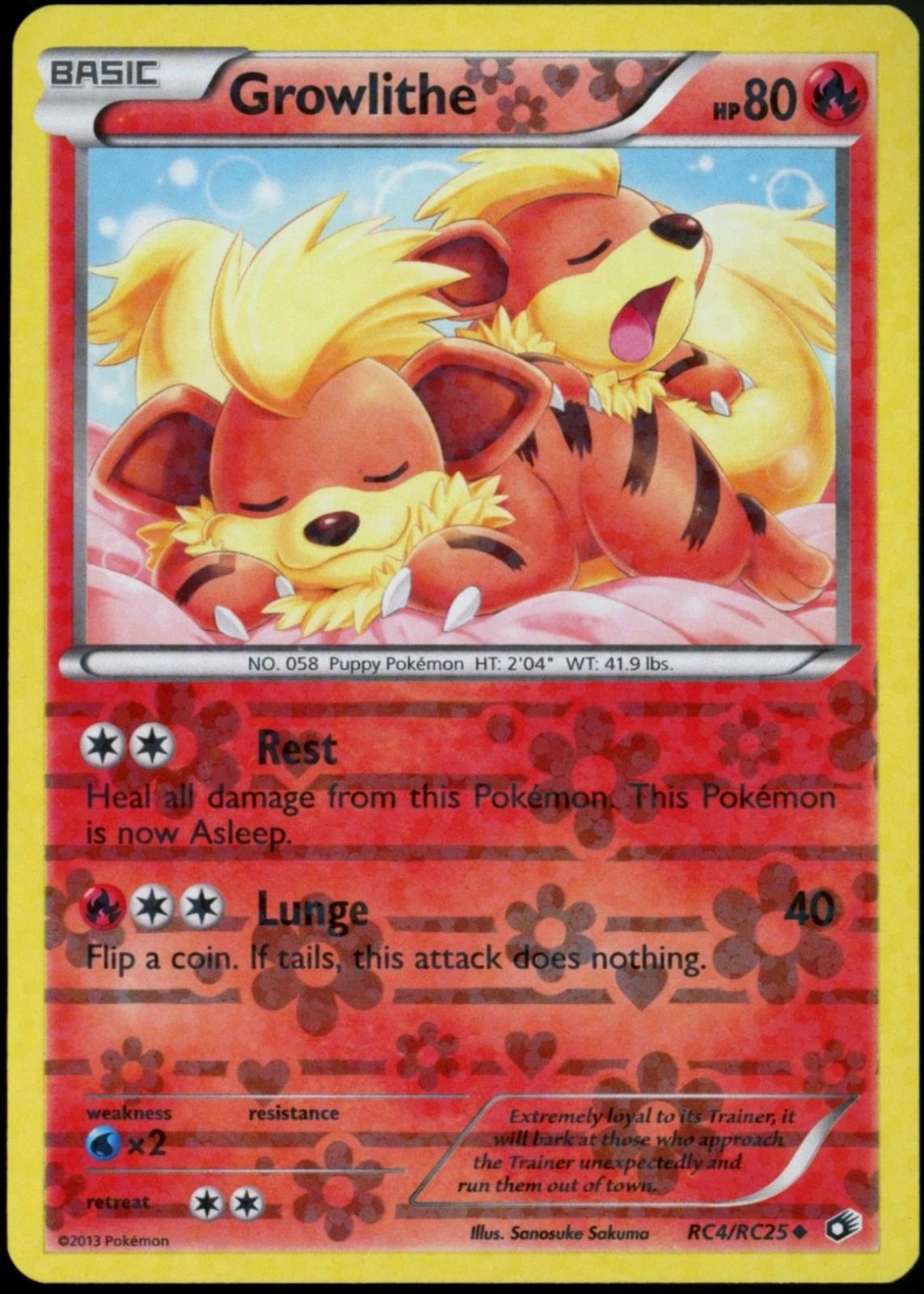Legendary Treasures Growlithe Pokémon card